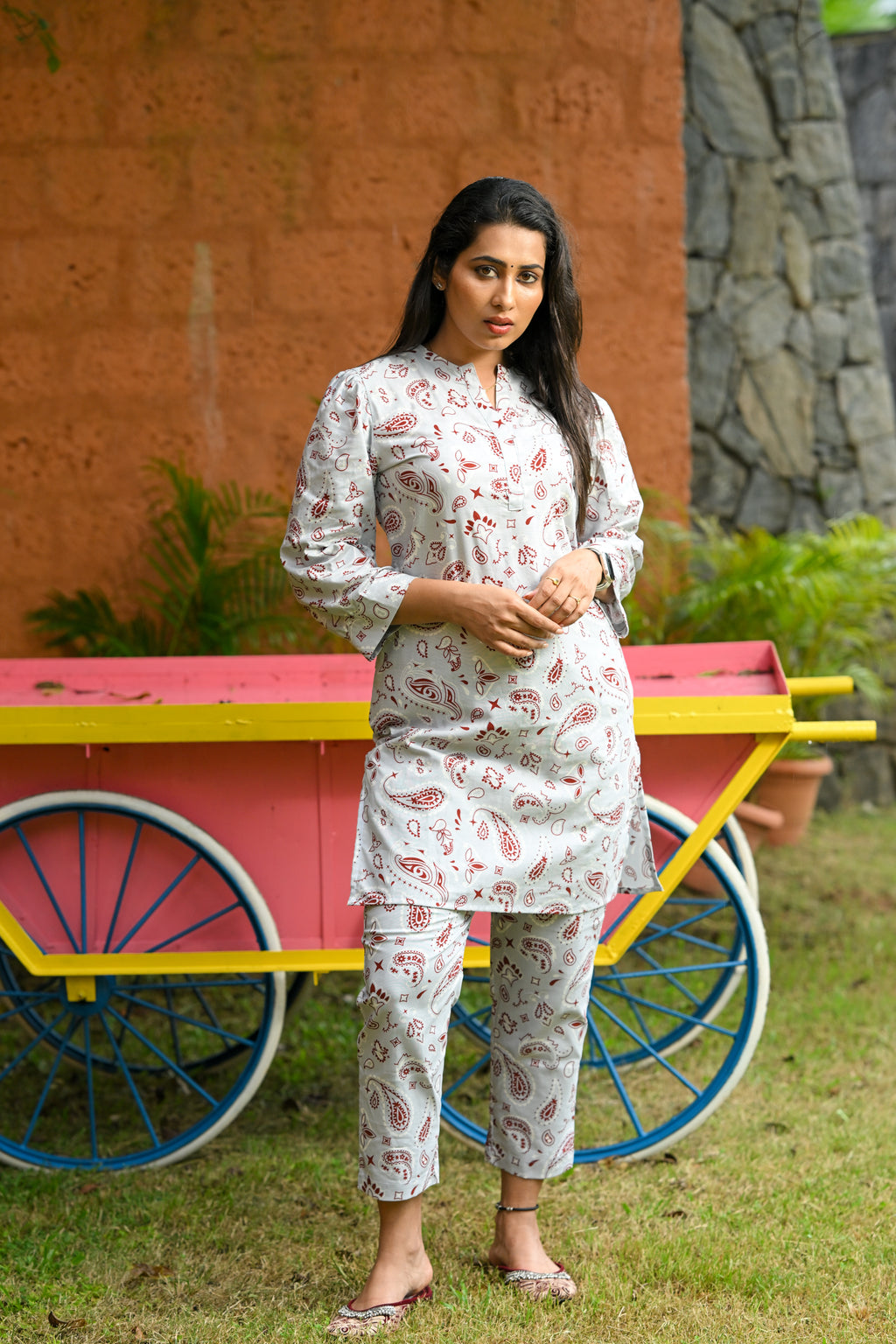 GIGI - Cotton Kurti with Pant Kurta Set for Women