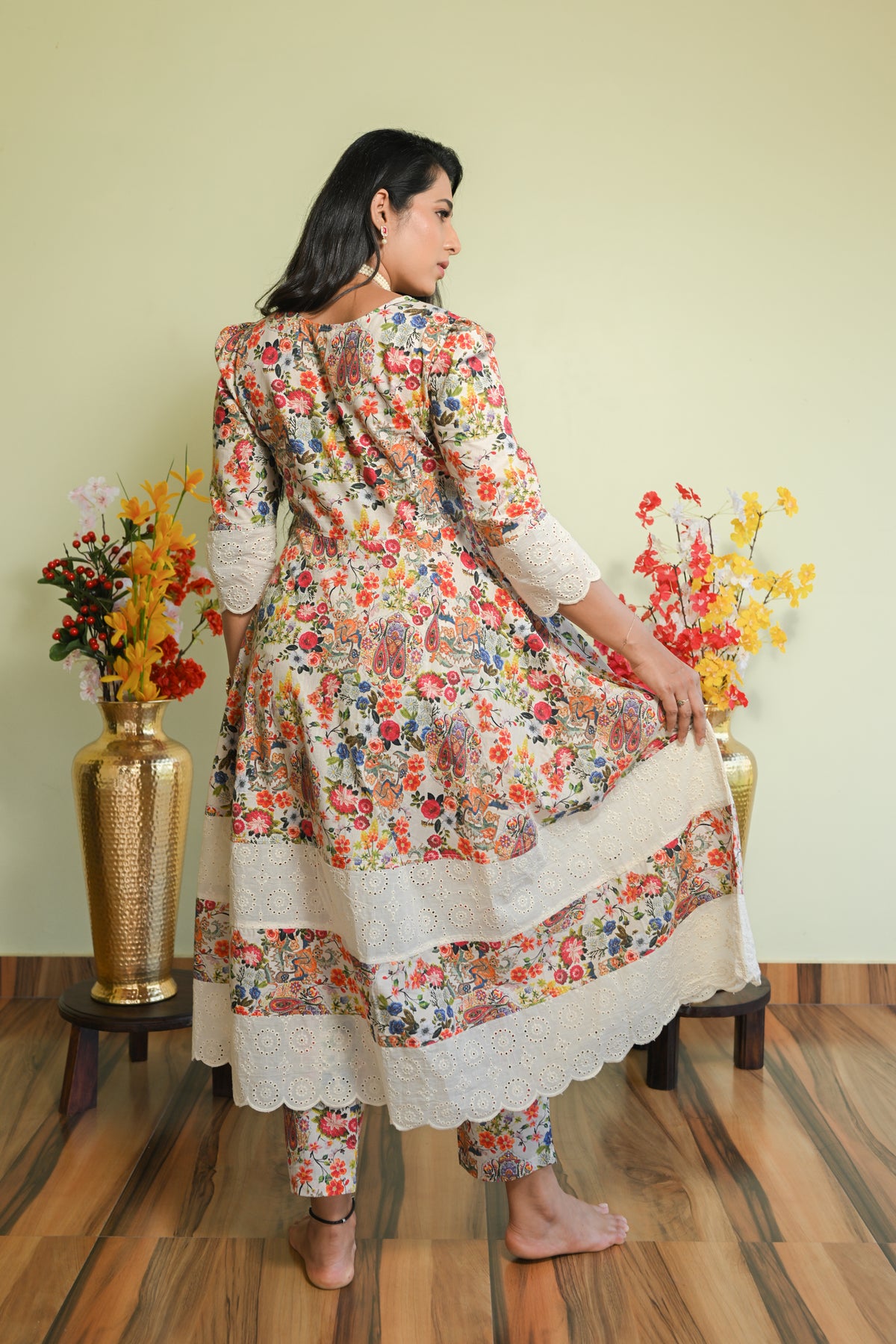 Kai - Cotton Kurti with Pant Kurta Set for Women