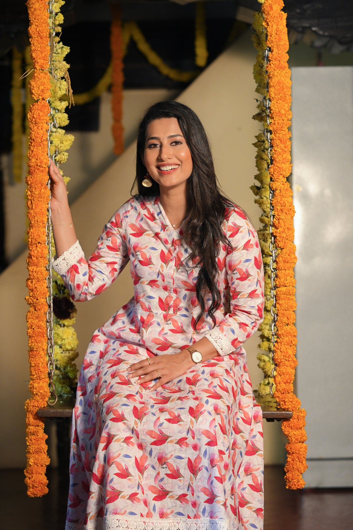 Katz - Cotton Kurti with Pant Kurta Set for Women