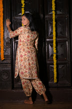 Dhriti - Cotton Kurti with Pant Kurta Set for Women