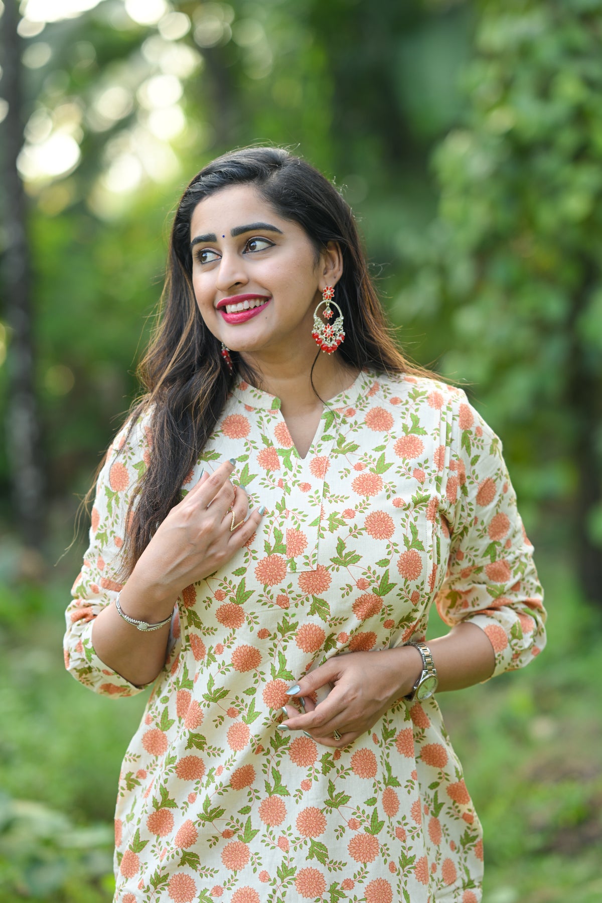 Vikriti - Cotton Kurti with Pant Kurta Set for Women
