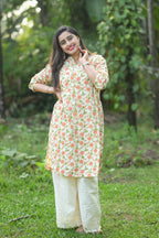Vikriti - Cotton Kurti with Pant Kurta Set for Women