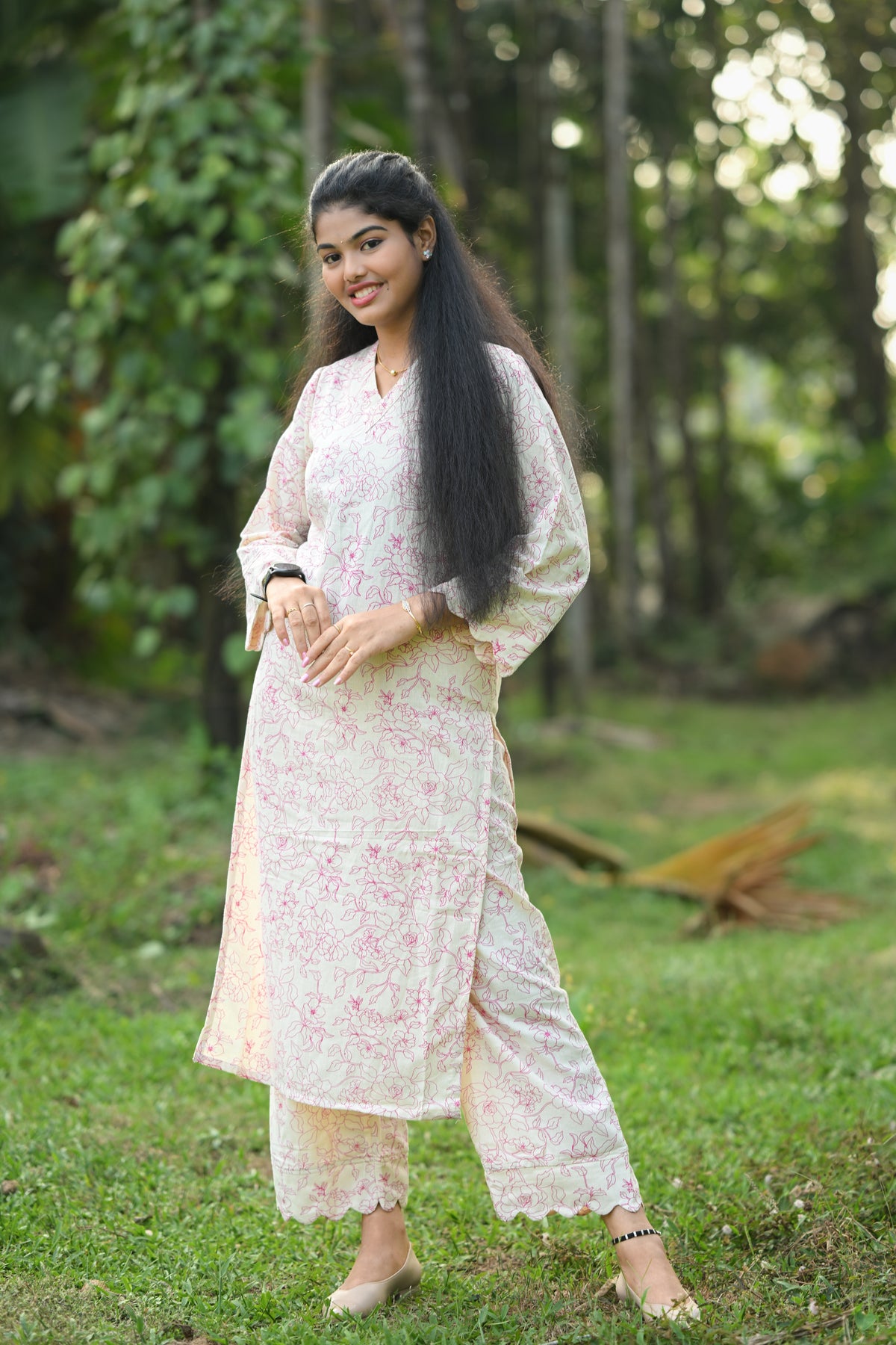 Jessica - Cotton Kurti with Pant Kurta Set for Women