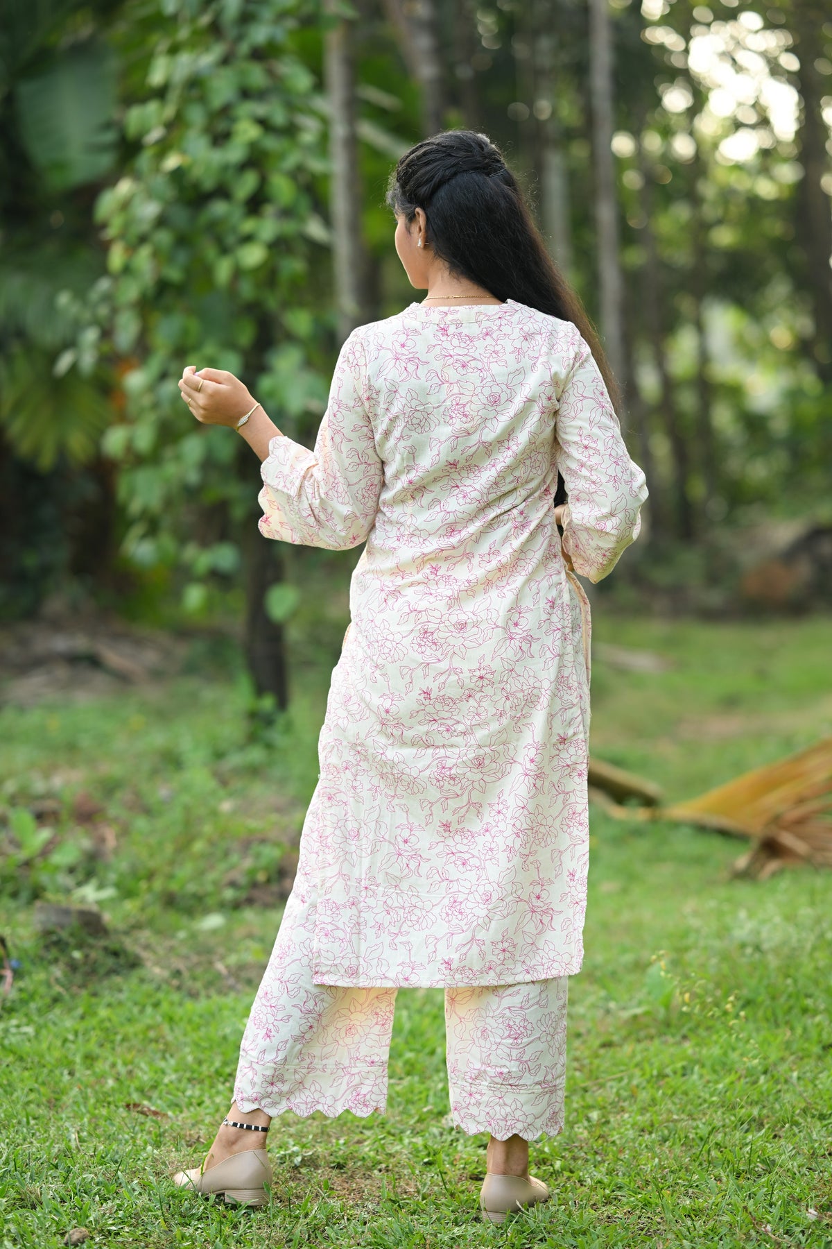 Jessica - Cotton Kurti with Pant Kurta Set for Women