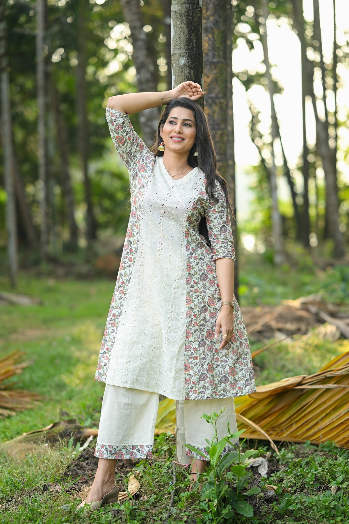 Siya - Cotton Kurti with Pant Kurta Set for Women