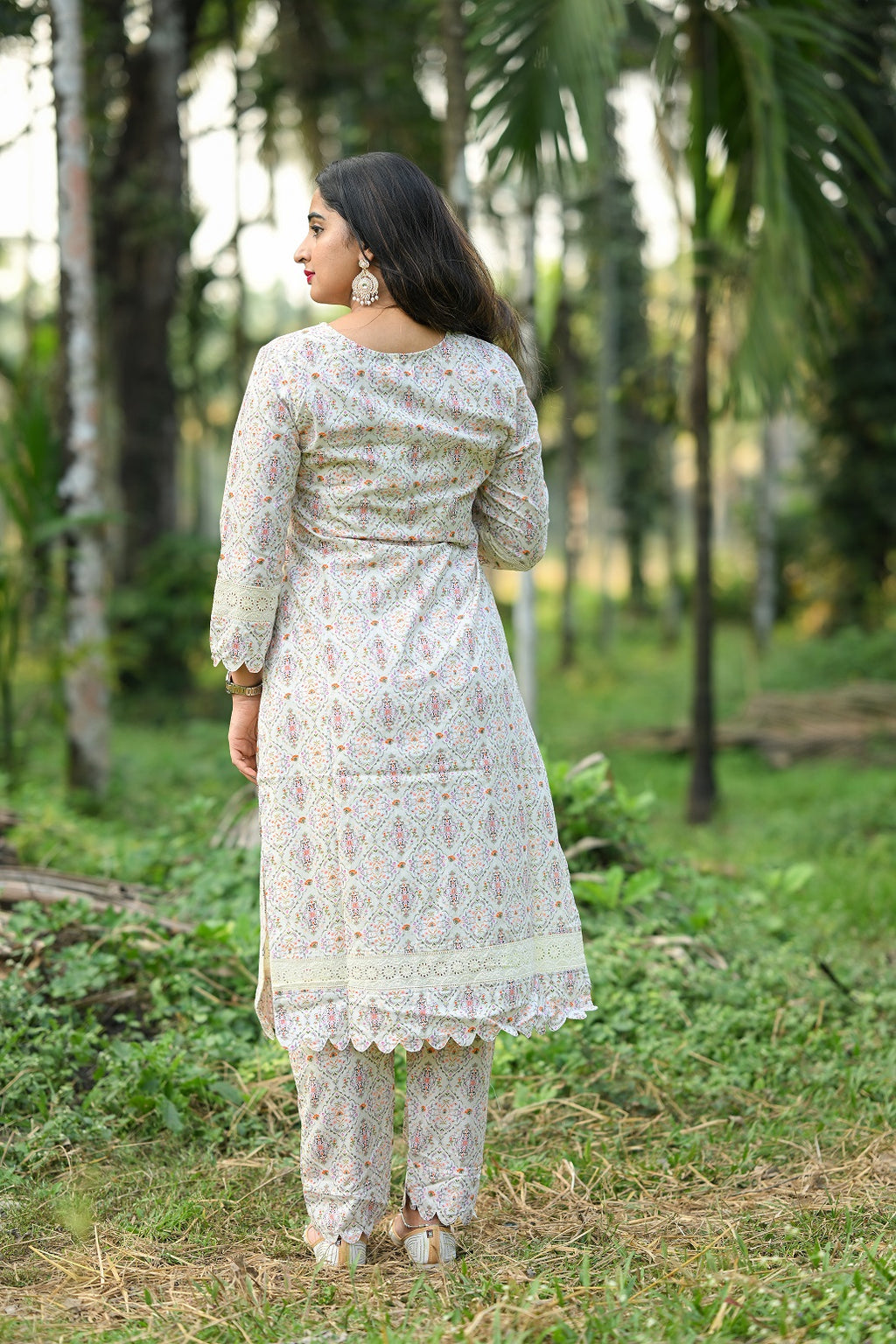 Sang - Cotton Kurti with Pant Kurta Set for Women
