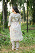 Sang - Cotton Kurti with Pant Kurta Set for Women
