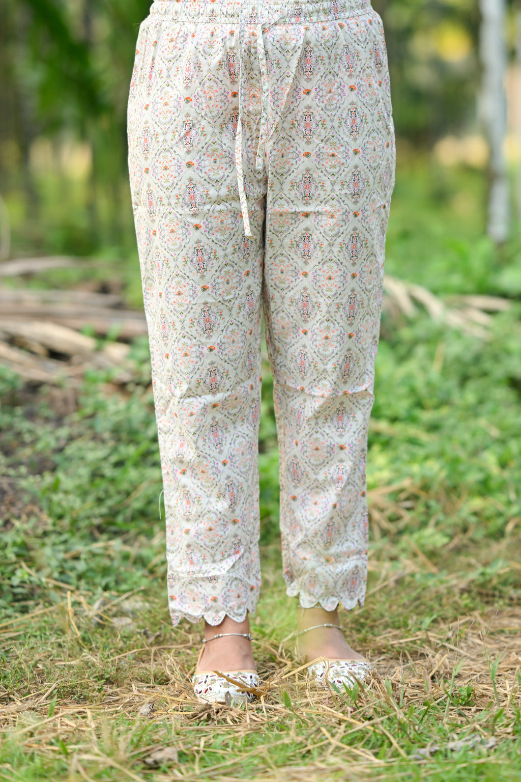Sang - Cotton Kurti with Pant Kurta Set for Women