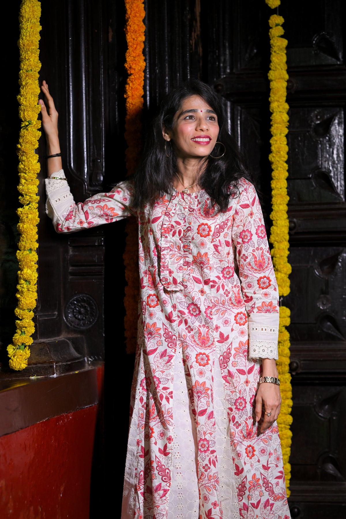 Jos - Cotton Kurti with Pant Kurta Set for Women
