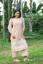 Reeth - Cotton Kurti with Pant Kurta Set for Women
