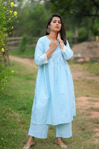 Vyakta - Cotton Kurti with Pant Kurta Set for Women