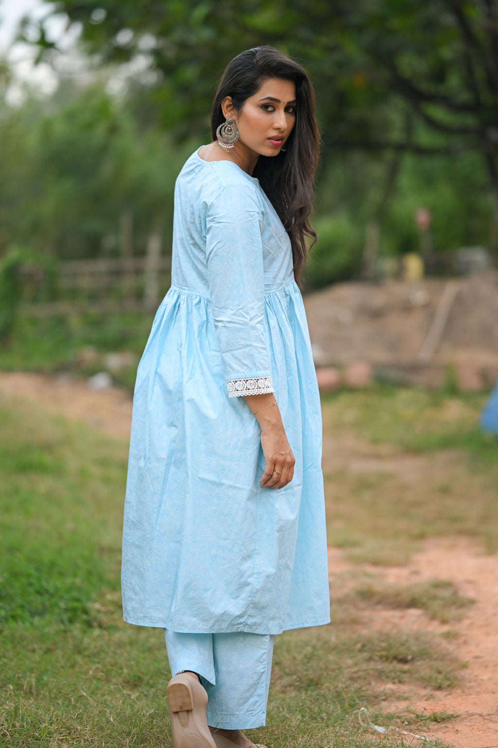 Vyakta - Cotton Kurti with Pant Kurta Set for Women