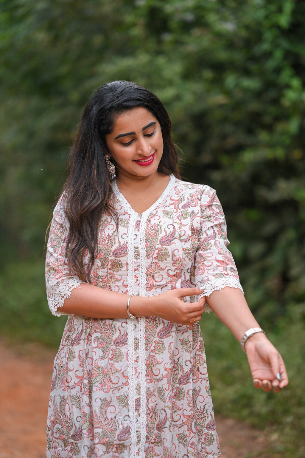 Ditya - Cotton Kurti with Pant Kurta Set for Women