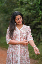 Ditya - Cotton Kurti with Pant Kurta Set for Women