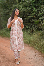 Ditya - Cotton Kurti with Pant Kurta Set for Women