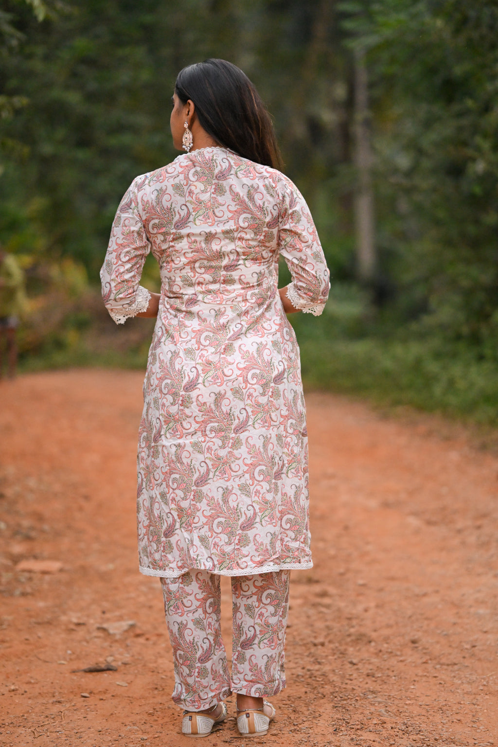 Ditya - Cotton Kurti with Pant Kurta Set for Women