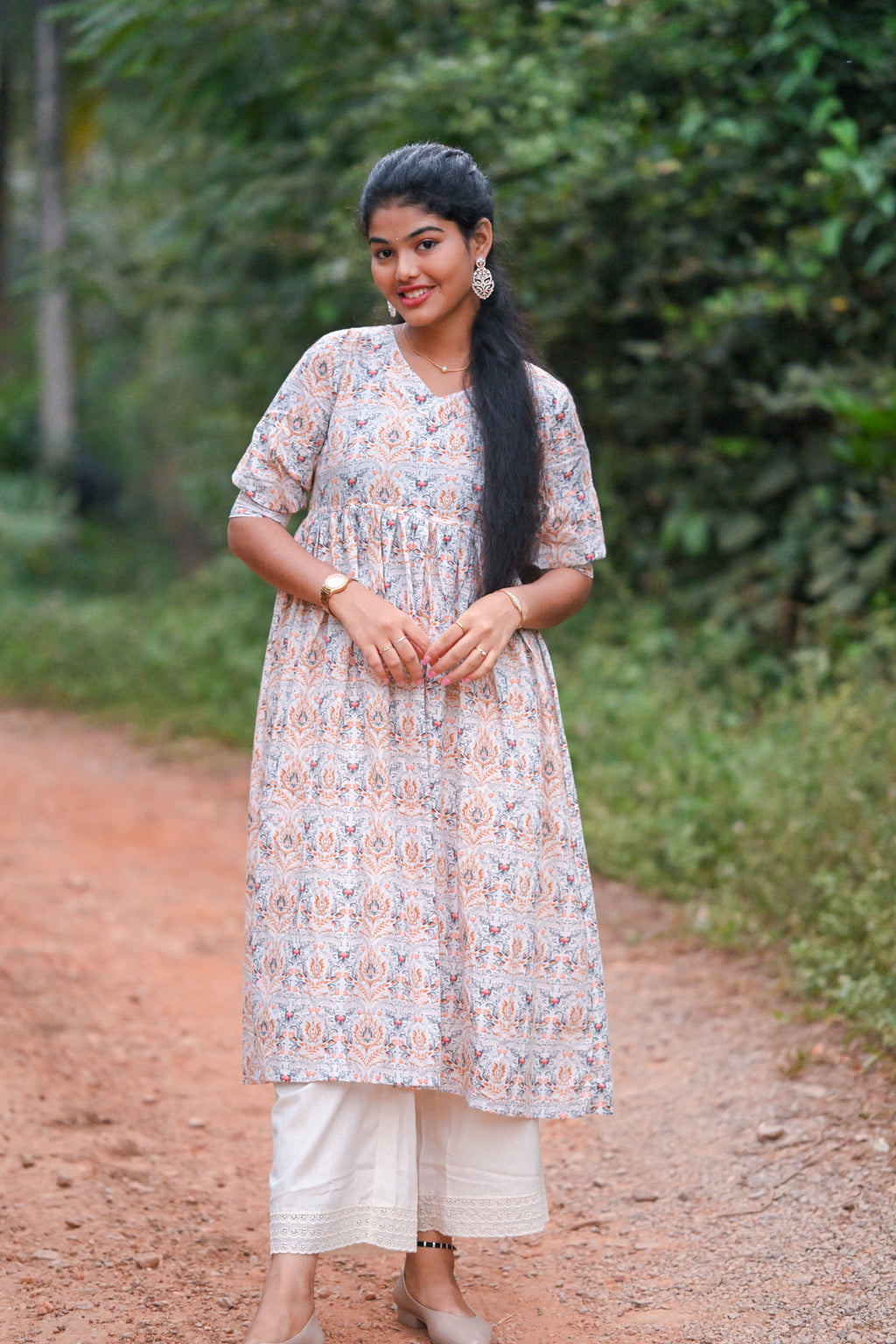 Nova - Cotton Kurti with Pant Kurta Set for Women