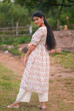Nova - Cotton Kurti with Pant Kurta Set for Women