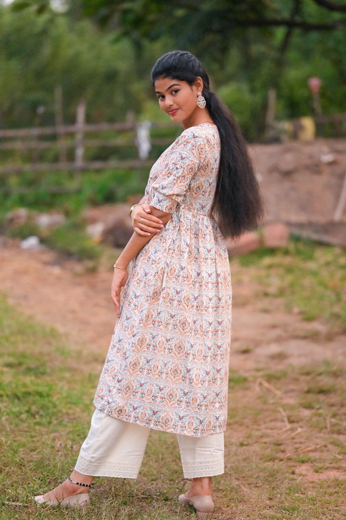 Nova - Cotton Kurti with Pant Kurta Set for Women