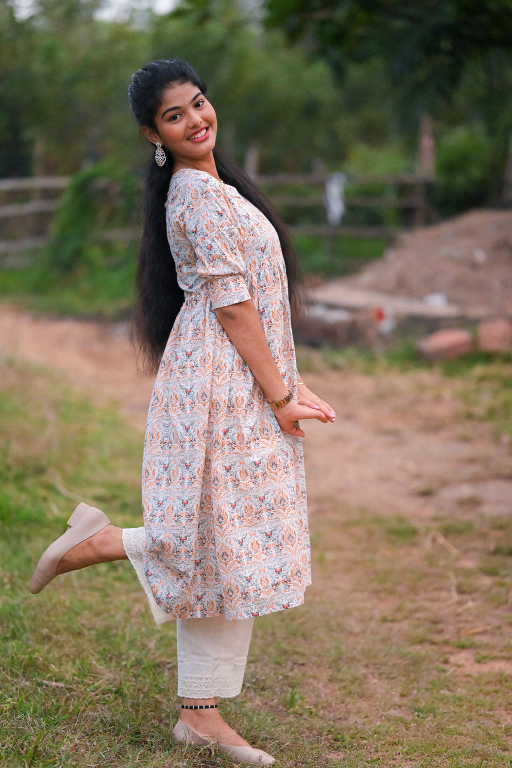 Nova - Cotton Kurti with Pant Kurta Set for Women
