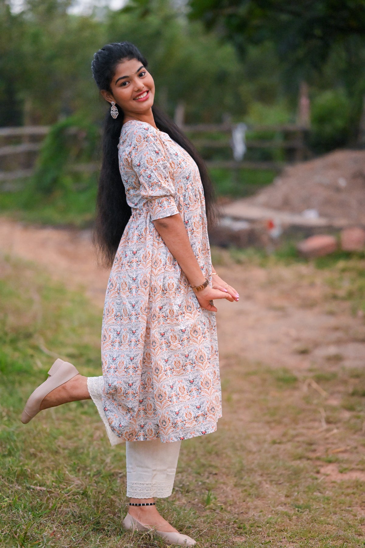 Nova - Cotton Kurti with Pant Kurta Set for Women