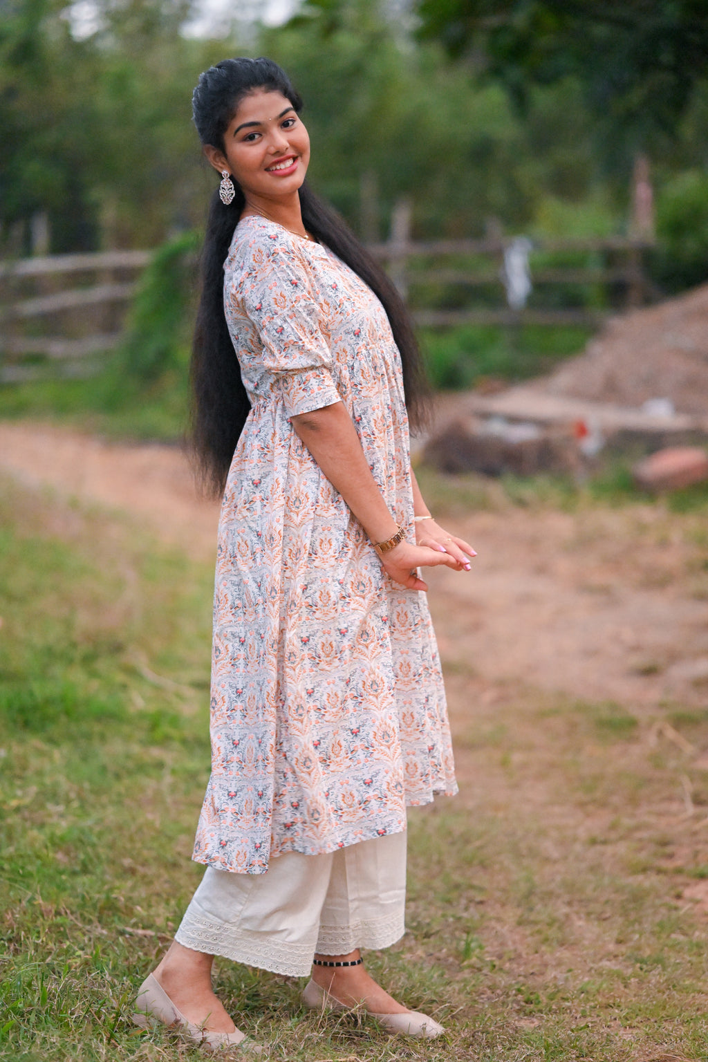 Nova - Cotton Kurti with Pant Kurta Set for Women