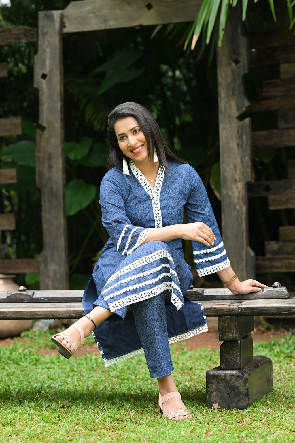Sofie - Cotton Kurti with Pant Kurta Set for Women