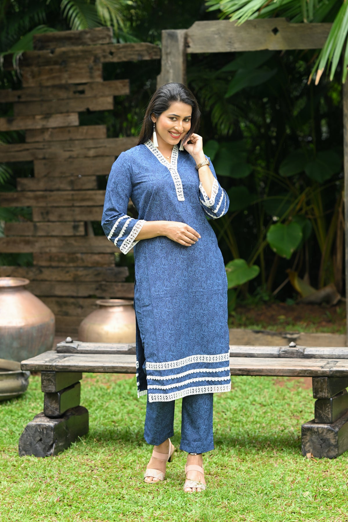 Sofie - Cotton Kurti with Pant Kurta Set for Women