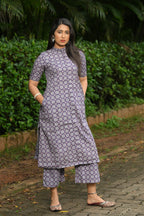 Mahati - Cotton Kurti with Pant Kurta Set for Women