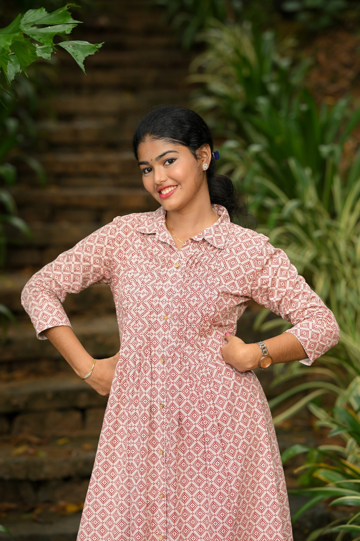 Amogh - Cotton Kurti with Pant Kurta Set for Women
