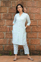 Anvi - Cotton Kurti with Pant Kurta Set for Women