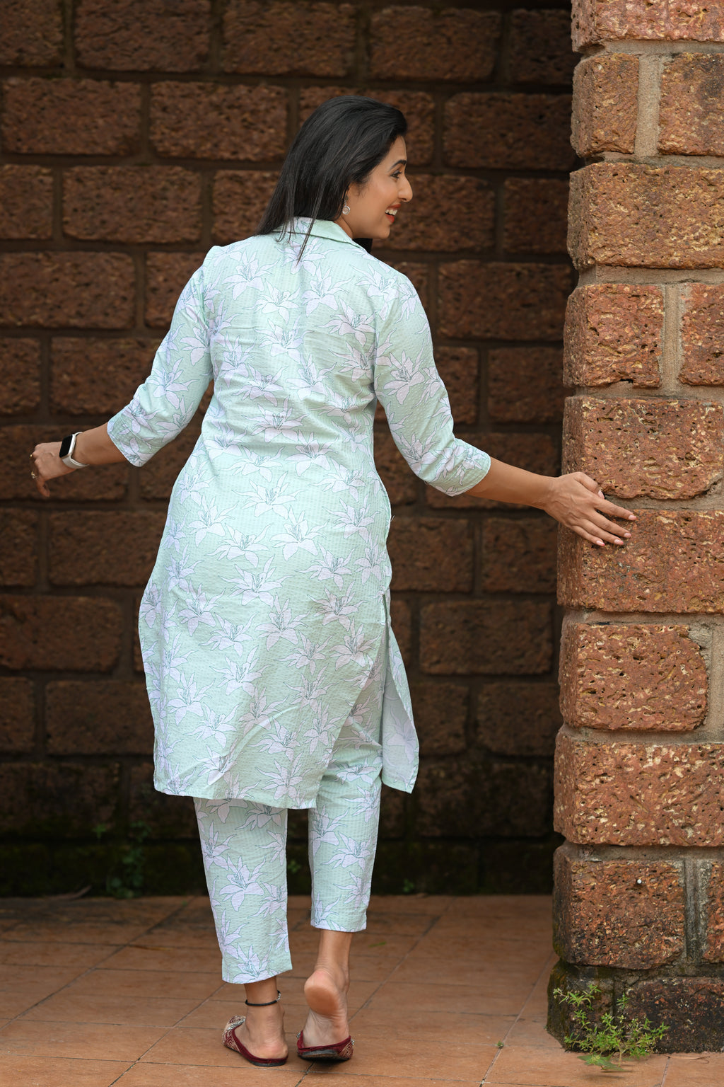 Anvi - Cotton Kurti with Pant Kurta Set for Women